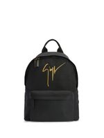 Giuseppe Zanotti sac à dos à logo imprimé - Noir - thumbnail