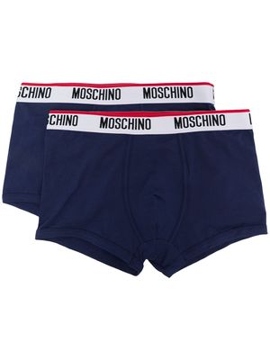 Moschino boxers à ceinture à logo - Bleu