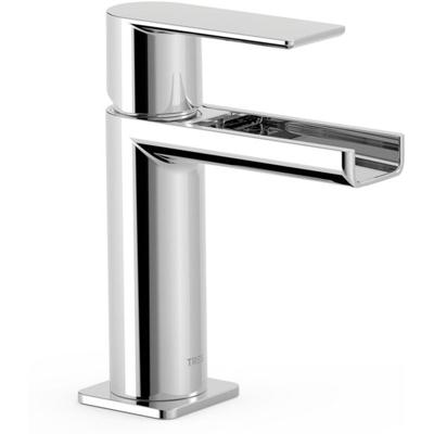 Wastafelkraan Tres Loft | Opbouw | Mengkraan | Waterval uitloop | Standaard model | 1-hendel | Rond | Chroom