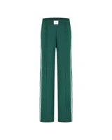 Malelions Studio Loose Fit Broek Dames Donkergroen/Wit - Maat S - Kleur: DonkergroenWit | Soccerfanshop