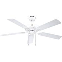 CasaFan CLASSIC OUTDOOR 132 WE-EW Flügel Kunststoff weiß Eiche Dekor Plafondventilator Wit Met wintermodus