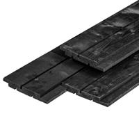 Channelsiding Noord-Europees vuren zwart gespoten 1,8x14,5x300 cm Tuindeco - Tuindeco