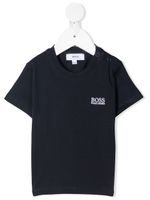 BOSS Kidswear t-shirt à logo imprimé - Bleu