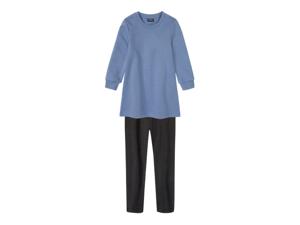 lupilu Meisjes peuters sweaterjurk en leggings, 2-delige set (86/92, Blauw/zwart)