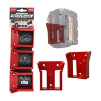 StealthMounts Accuhouder voor Milwaukee M18™ - Rood - BM-MW18-RED-6