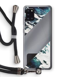 Golven: Samsung Galaxy A31 Transparant Hoesje met koord