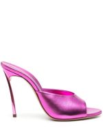 Casadei Blade Flash100mm patent-leather mules - Rose