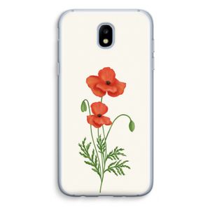 Red poppy: Samsung Galaxy J5 (2017) Transparant Hoesje