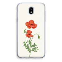 Red poppy: Samsung Galaxy J5 (2017) Transparant Hoesje