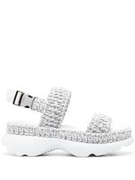 Moncler Belay woven open-toe sandals - Gris