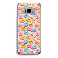 Pink donuts: Samsung Galaxy S8 Transparant Hoesje