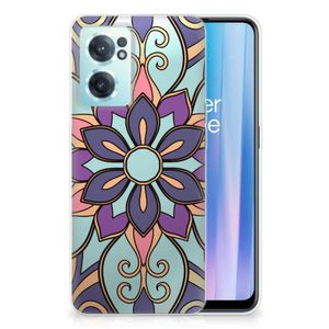 OnePlus Nord CE 2 5G TPU Case Purple Flower