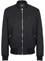 Balmain veste bomber à patch logo - Noir