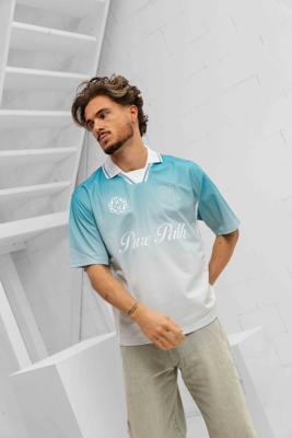 Pure Path Embleem Polo Heren Blauw - Maat M - Kleur: Blauw | Soccerfanshop