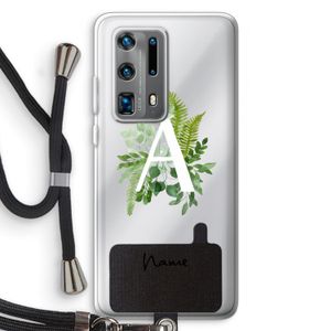 Green Brush: Huawei P40 Pro Plus Transparant Hoesje met koord