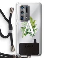 Green Brush: Huawei P40 Pro Plus Transparant Hoesje met koord
