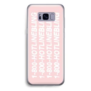 Hotline bling pink: Samsung Galaxy S8 Plus Transparant Hoesje