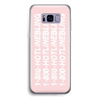 Hotline bling pink: Samsung Galaxy S8 Plus Transparant Hoesje