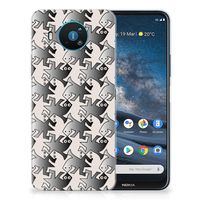 Nokia 8.3 TPU Hoesje Salamander Grey - thumbnail