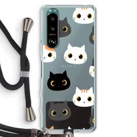 Katten: Sony Xperia 5 III Transparant Hoesje met koord