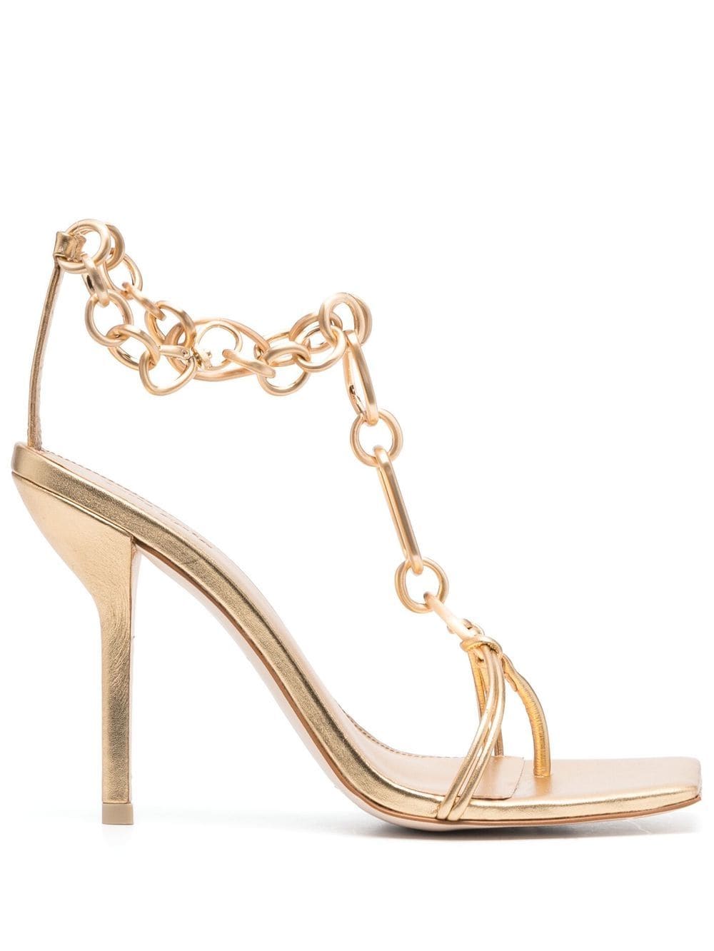 Cult Gaia Naima sandalen met ketting - Goud