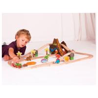 Bigjigs houten dino treinset, 49dlg. Bigjigs houten dino treinset, 49dlg.