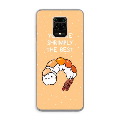 You're Shrimply The Best: Xiaomi Redmi Note 9 Pro Transparant Hoesje