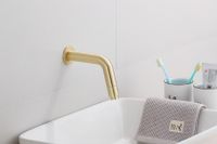 Fonteinkraan SaniClear Brass | Inbouw | Koudwater kraan | Rond | Goud