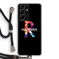 Abstract Spectrum: Samsung Galaxy S21 Ultra Transparant Hoesje met koord
