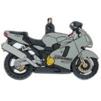 Sleutelhanger Kawasaki ZX12R'00 Grijs Me Sleutelhanger Kawasaki ZX12R'00 Grijs Me
