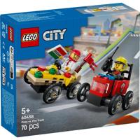 Lego City 60458 Pizzabestelwagen vs Brandweerauto Lego City 60458 Pizzabestelwagen vs Brandweerauto