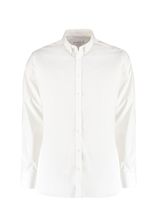 Kustom Kit K182 Slim Fit Stretch Oxford Shirt Long Sleeve