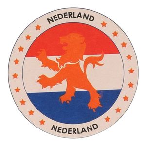 25x Bierviltjes Nederlandse leeuw thema print