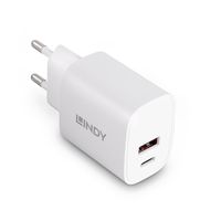 LINDY 20W USB Typ A & C Charger USB-oplader 20 W Binnen Aantal uitgangen: 2 x USB-A, USB-C - thumbnail