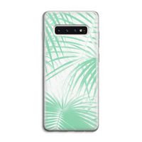 Palmbladeren: Samsung Galaxy S10 4G Transparant Hoesje