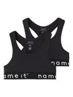 Name it winter ondergoed meisjes - zwart - 2p top - NkfShort