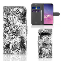 Telefoonhoesje met Naam Samsung Galaxy S10 Plus Skulls Angel - thumbnail