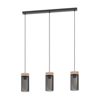 EGLO Kilnsdale hangende plafondverlichting Flexibele montage E27 40 W Zwart, Bruin - thumbnail