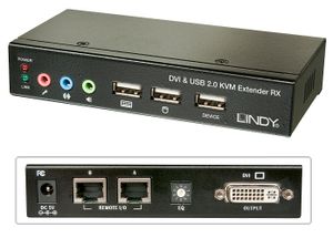 LINDY Lindy KVM-extender DVI 1920 x 1200 Pixel