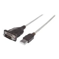 Manhattan USB 1.1 Adapter [1x USB 1.1 stekker A - 1x D-sub stekker 9-polig] Adapter 45.00 cm Vergulde steekcontacten