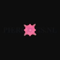 Tongpiercing tickler spike roze