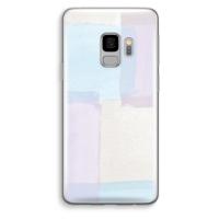 Square pastel: Samsung Galaxy S9 Transparant Hoesje - thumbnail