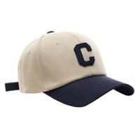 Strapback Pet Letter C - Beige & Blauw