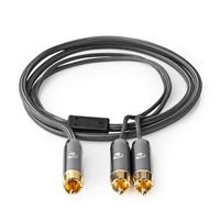 Nedis CATB24000GY30 audio kabel 3 m RCA 2 x RCA Grijs - thumbnail