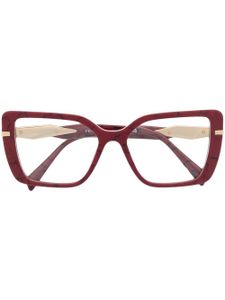 Prada Eyewear lunettes de vue à monture carrée - Rouge