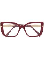 Prada Eyewear lunettes de vue à monture carrée - Rouge