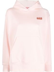 Kenzo hoodie en coton à logo brodé - Rose