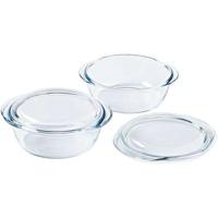 Set van 2 ovenschalen - PYREX - Glas - Rond - 1 L