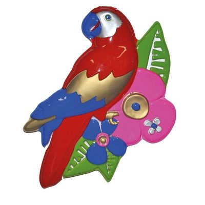 Plastic papegaai decoratie 60 cm