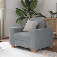 Fauteuil 60 cm stof lichtgrijs Fauteuil 60 cm stof lichtgrijs